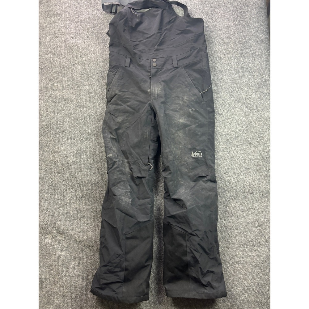 REI Co-op First Chair Peak 2L Bib Snow Pants Mens Medium Black Insulated Ski